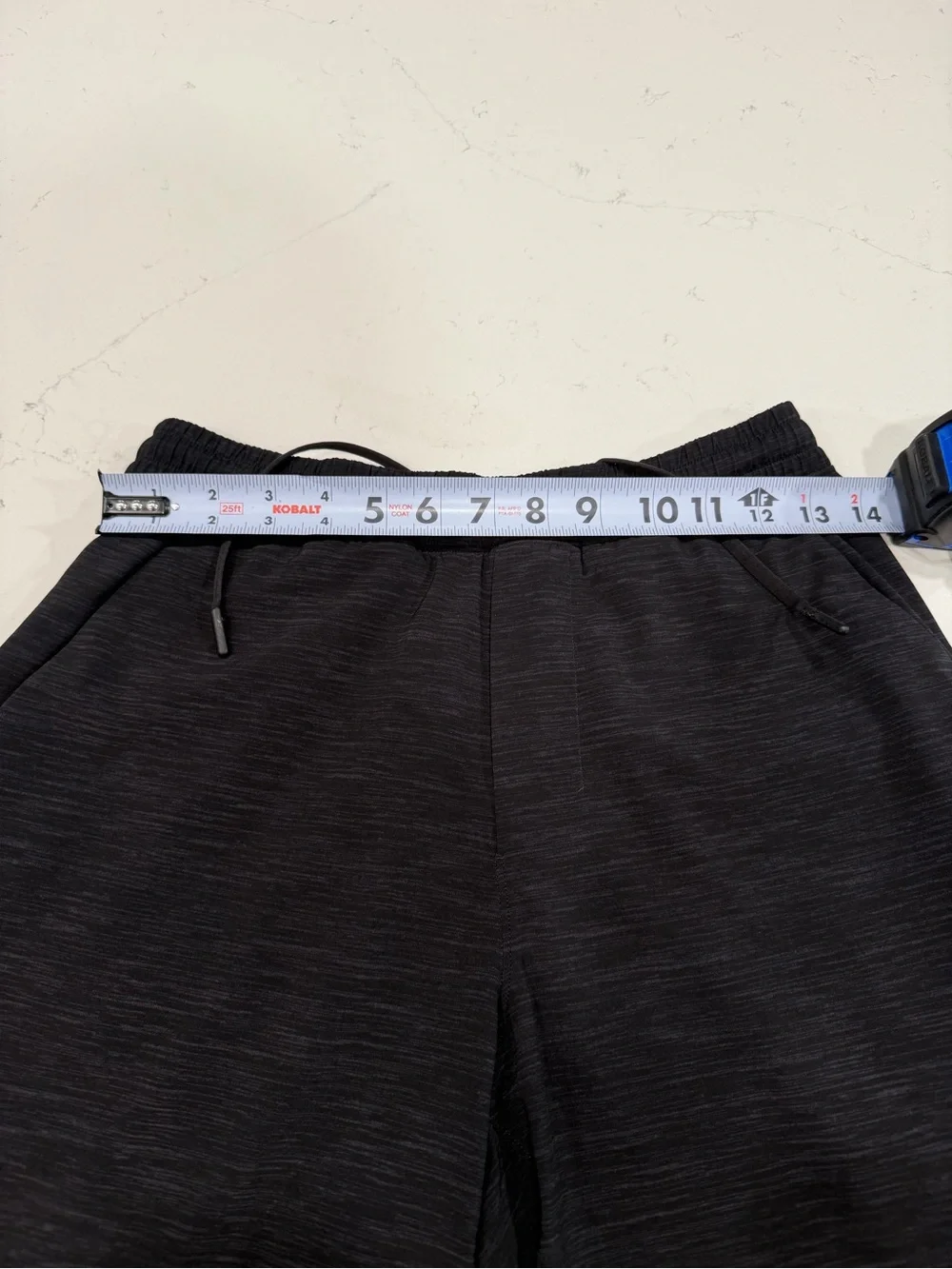 lululemon athletica Men's Black Heather Pace Breaker 9” Shorts - Medium